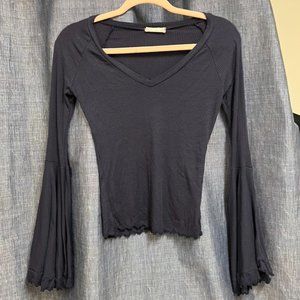 Altar'd State Long Sleeve Blue Shirt